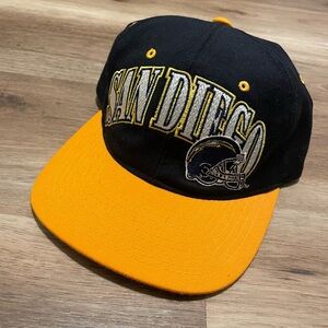 Vintage San Diego Chargers Wool Starter BlockHead SnapBack Hat